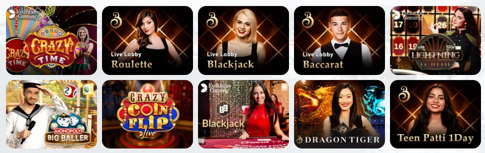 Jeux de casino en direct NV Casino CASINO
