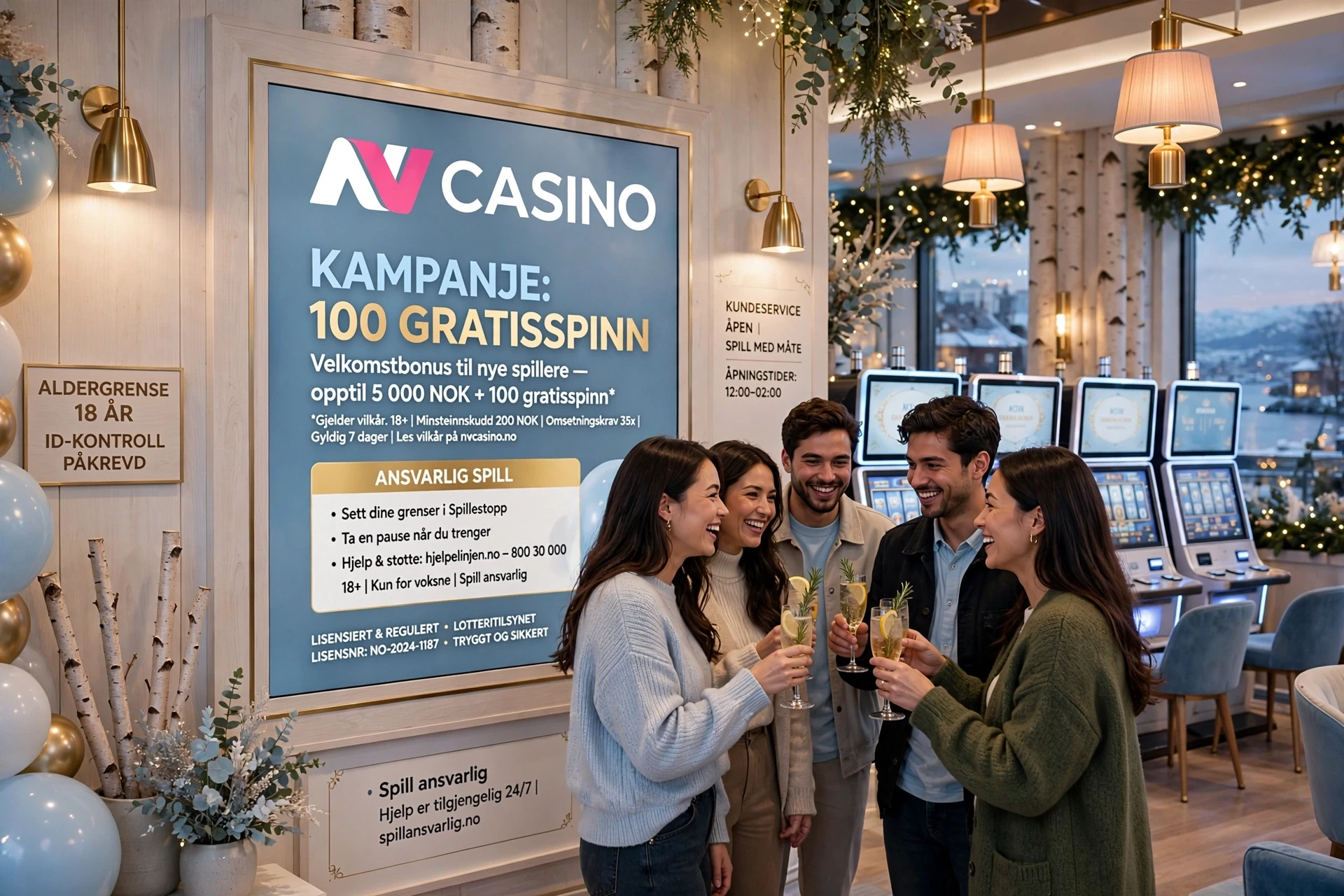 bonus i hendene på en mann på NV CASINO