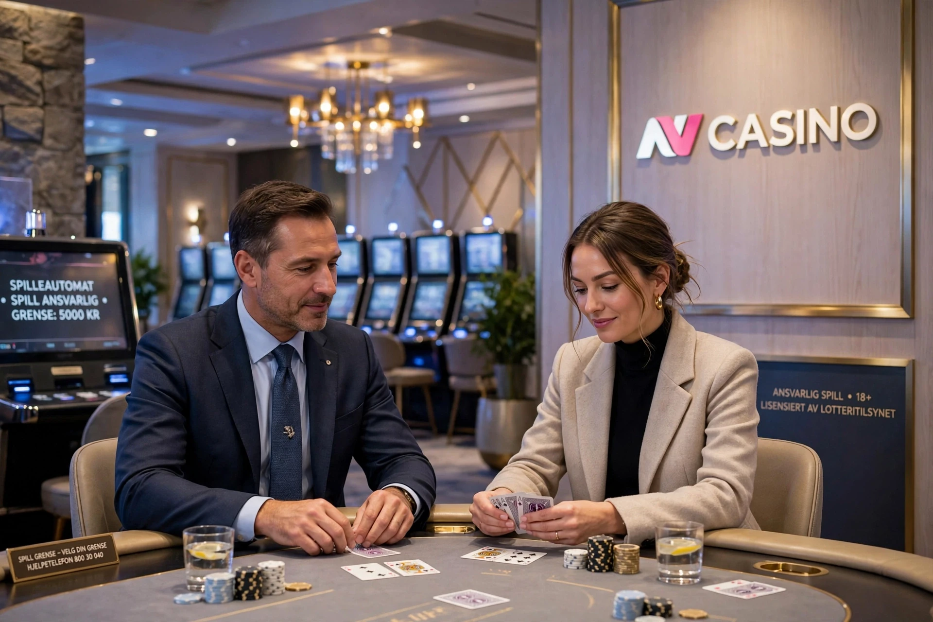 To pokerspillere på NV CASINO